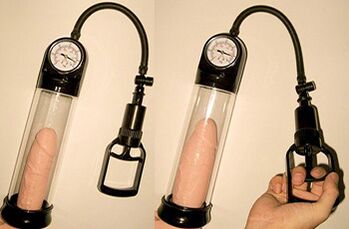 Penis enlargement by 3-4 cm in length in 1 day using a vacuum pump