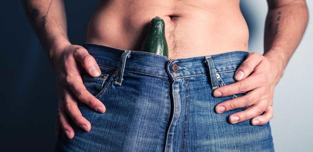 cucumber symbolizes an enlarged male penis
